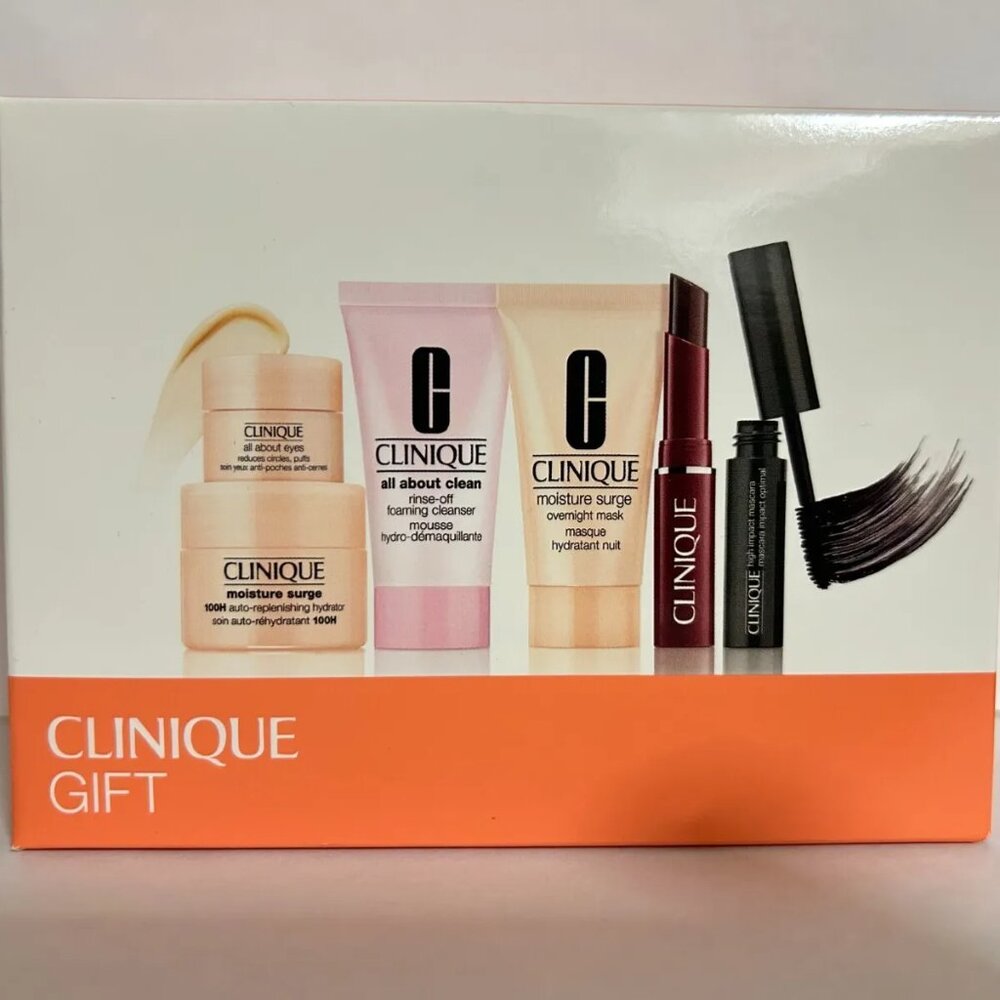 Clinique Skincare Makeup 6 pc A Little Bit of Happy Gift Set 2023